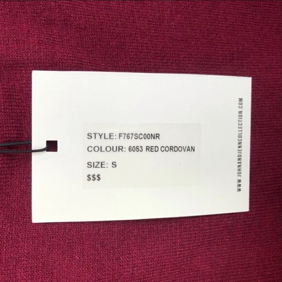 John + Jenn Cold Shoulder Sweater Red Small NEW - Picture 6 of 8